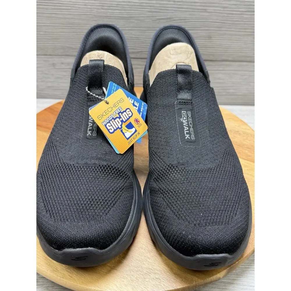 Skechers Men's Go Walk 6 Black Comfort Slip-On Shoes Size:9 (216202/BBK)